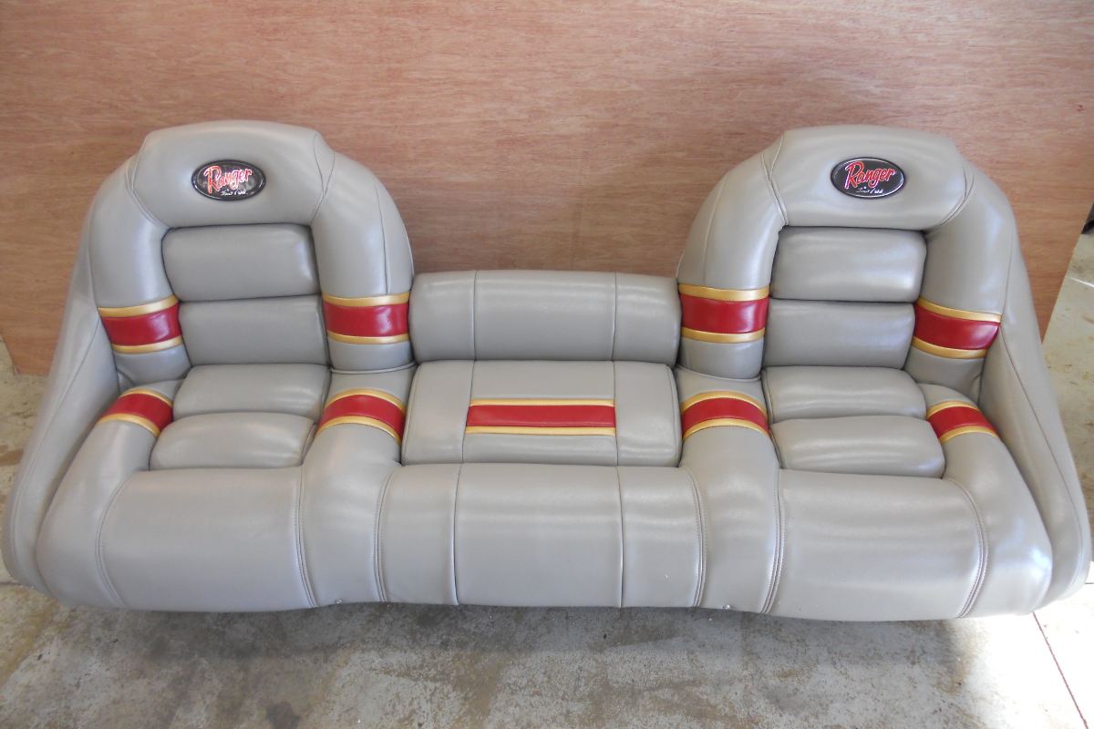 New boat interior upholstery