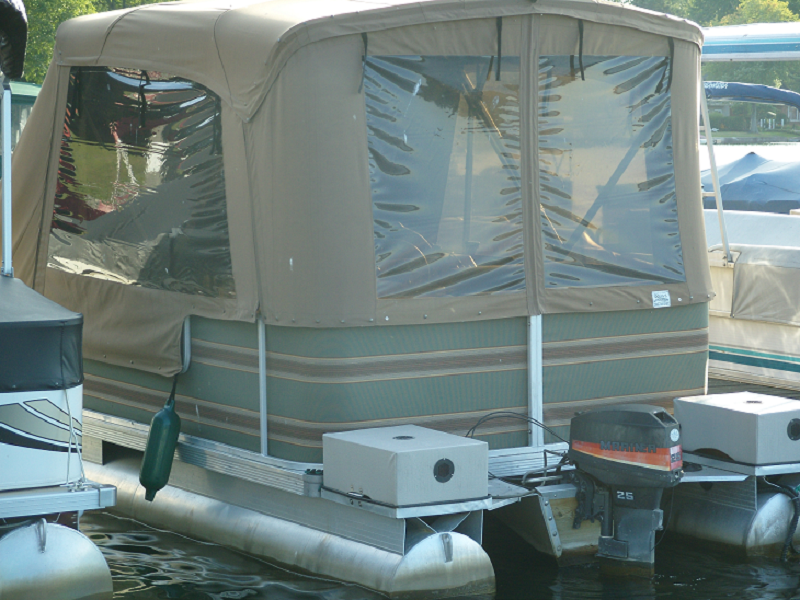 Pontoon enclosure by Doug’s Upholstery