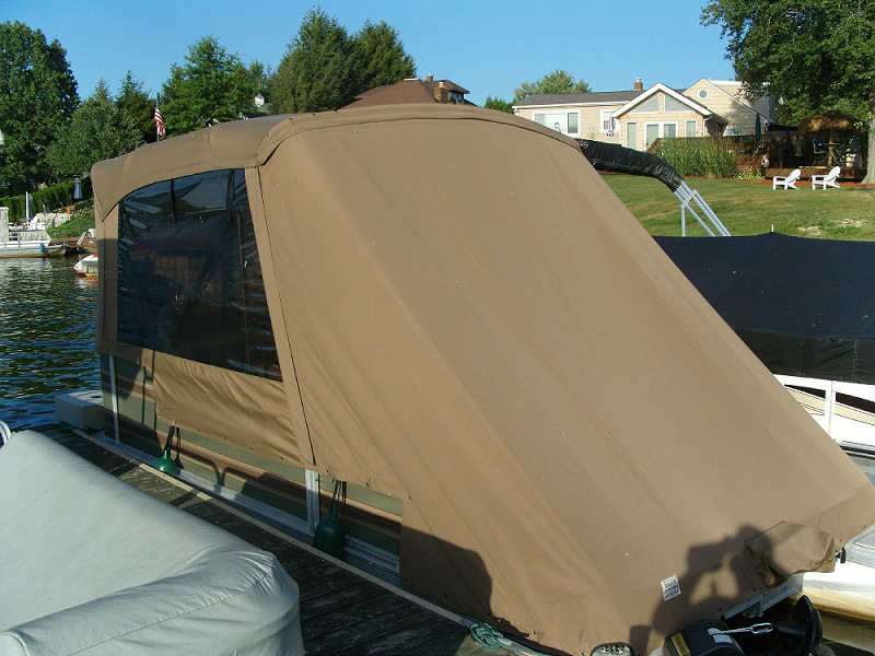 Pontoon enclosure for an Ohio customer