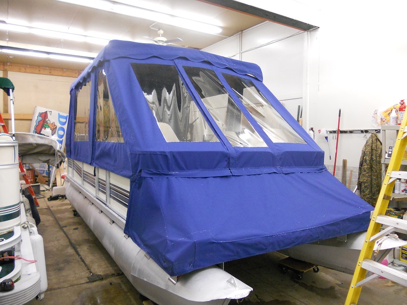 Pontoon enclosure for a Portage Lakes customer